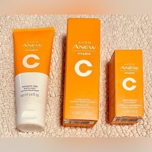 🌟HP🌟 LOT OF 3 Anew Vitamin C Products WARMING PEEL, MOISTURIZER & EYE CREAM